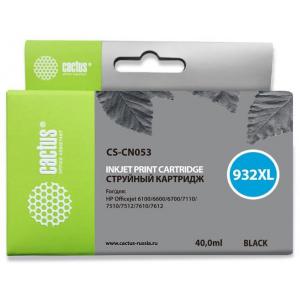 Картридж CACTUS CS-CN053, №932XL, черный / CS-CN053